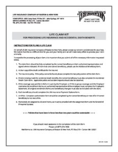 Ny 723 Life Claim Kit 12 20