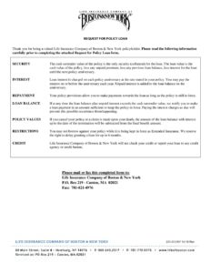 231 013 Ny Rev 10 19 Policy Loan Request