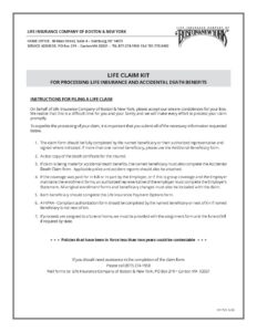 Ny 723 Life Claim Kit 5 26 Fillable